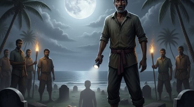 Kisah horor nyata dari Kampung Mawar Biru. Seorang nelayan menemukan sosok perempuan memakan mayat anak kecil di dalam kuburan yang baru digali. Teror mengerikan ini mengubah kebiasaan warga menjaga makam selamanya.