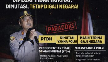 AKBP Didik Putra Kuncoro dijatuhi sanksi PTDH terkait kasus narkotika dan dimutasi ke Yanma Polri. Meski non-job, secara administratif ia masih menerima gaji pokok hingga Skep PTDH terbit.