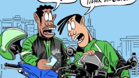 BHR ojol 2026 naik 100 persen menjadi Rp220 miliar. Delapan aplikator termasuk GoTo dan Grab menyalurkan bonus kepada sekitar 1 juta mitra sesuai SE Menaker terbaru.(Foto: Istimewa)