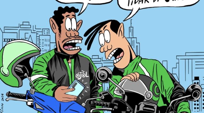 BHR ojol 2026 naik 100 persen menjadi Rp220 miliar. Delapan aplikator termasuk GoTo dan Grab menyalurkan bonus kepada sekitar 1 juta mitra sesuai SE Menaker terbaru.(Foto: Istimewa)