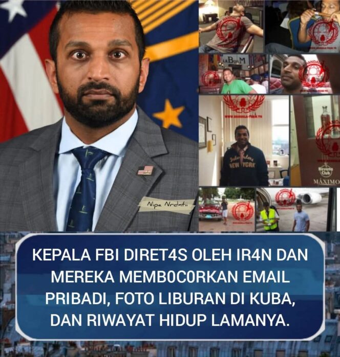 
					Akun email pribadi Direktur FBI Kash Patel diretas oleh Handala Hack Team. Data pribadi bocor, pemerintah AS pastikan bukan rahasia negara.(Istimewa)