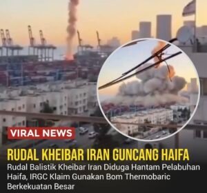 Iran dikabarkan meluncurkan rudal balistik Kheibar ke pelabuhan Haifa di Israel. Serangan yang diklaim IRGC ini menargetkan pusat logistik vital dan berpotensi meningkatkan ketegangan Timur Tengah.