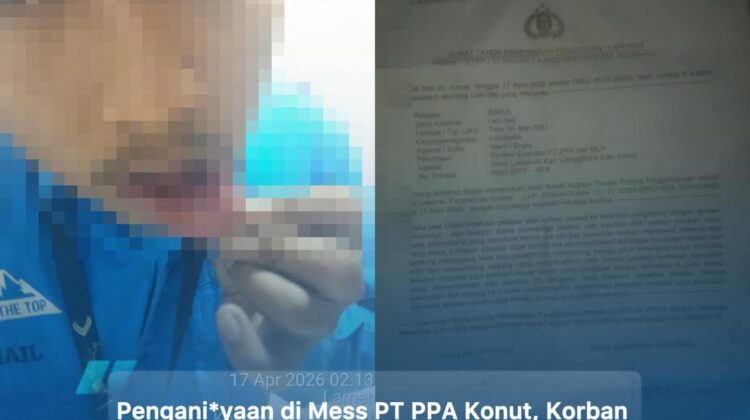 Karyawan PT Putra Perkasa Abdi di Konawe Utara mengaku dianiaya rekan kerja di mess perusahaan dan mendapat tekanan serta ancaman PHK saat menempuh jalur hukum.(Istimewa)