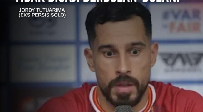 Jordy Tutuarima mengungkap alasan hengkang dari Persis Solo setelah 9 pemain asing dilepas mendadak dan gaji tak dibayar berbulan-bulan. Ini faktanya.(Istimewa)