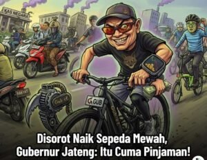 Gubernur Jateng Ahmad Luthfi jadi sorotan usai gowes pakai sepeda listrik seharga ratusan juta. Benarkah kampanye hemat energi atau sekadar gaya?(Istimewa)