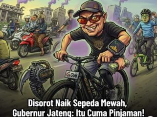 Gubernur Jateng Ahmad Luthfi jadi sorotan usai gowes pakai sepeda listrik seharga ratusan juta. Benarkah kampanye hemat energi atau sekadar gaya?(Istimewa)