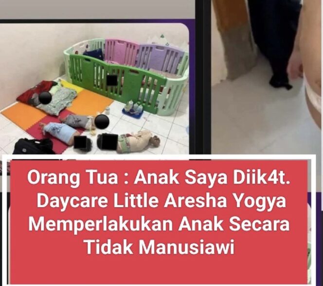 
					Puluhan orang tua lapor ke Polresta Yogyakarta usai dugaan kekerasan di Daycare Little Aresha Yogya terungkap. Anak disebut diikat dan ditelantarkan, kasus masih didalami polisi.