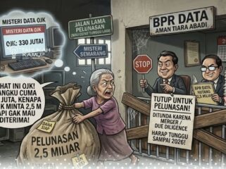 Kisah absurd nasabah di Semarang: mau melunasi utang Rp2,5 miliar malah dipersulit bank, sementara data OJK hanya mencatat Rp330 juta.(Ilustrasi)
