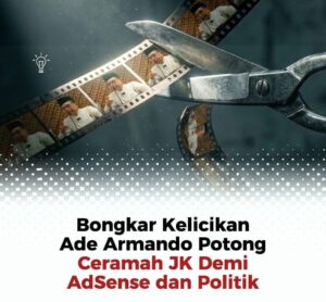 Bongkar Kelicikan Ade Armando, Potong Ceramah JK Demi Adsense dan Balas Dendam Politik.