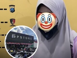 Viral wanita di Medan bawa parang ancam karyawan toko HP usai merasa tertipu promo iPhone Rp2 juta. Rugi Rp10 juta, pelaku kini diamankan polisi.(Istimewa)