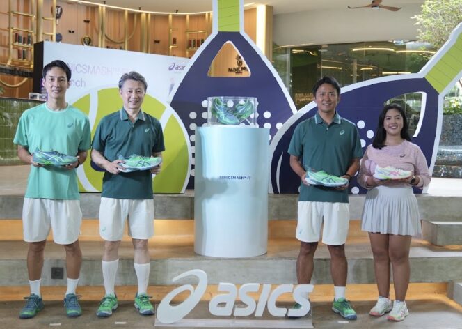 
					ASICS meluncurkan sepatu padel SONICSMASH™ FF di Jakarta dengan teknologi canggih untuk mendukung performa dan tren olahraga padel yang kian populer di Indonesia.(Foto:Asics)
