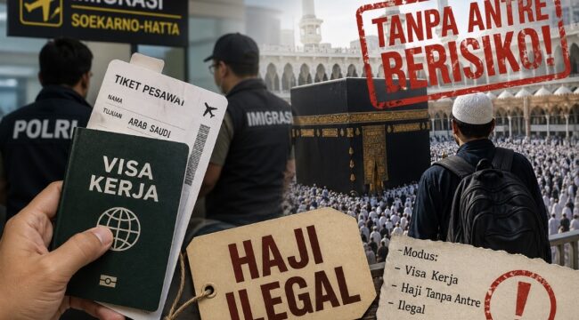 Modus haji ilegal pakai visa kerja kembali terbongkar. Polri mengusut 127 kasus sejak 2024, masyarakat diminta tak tergiur haji tanpa antre.
