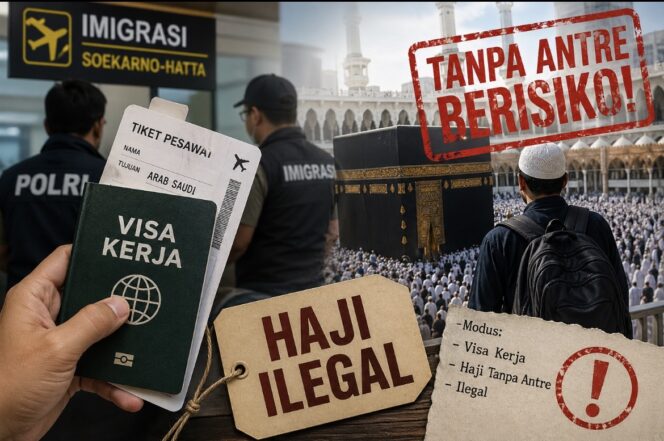 
					Modus haji ilegal pakai visa kerja kembali terbongkar. Polri mengusut 127 kasus sejak 2024, masyarakat diminta tak tergiur haji tanpa antre.