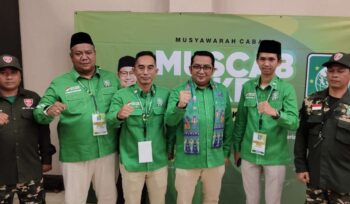 Jajaran Pengurus DPC PKB Kota Bekasi berfoto bersama usai mengikuti Muscab 2026.
