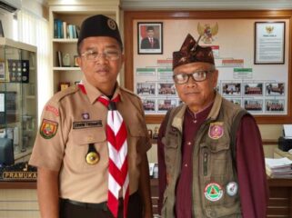 Ketua Kwartir Ranting Gerakan Pramuka Bekasi Selatan, Erwin Firdianto.