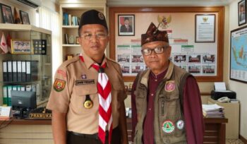 Ketua Kwartir Ranting Gerakan Pramuka Bekasi Selatan, Erwin Firdianto.