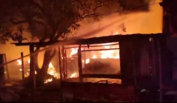 Terbakarnya pemukiman beberapa waktu lalu di lingkungan sekitar SPBE Cimuning.