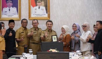 Pemkot Bekasi saat menerima kunjungan DPRD Provinsi Jawa Barat.