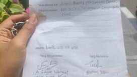 Tanda terima pengaduan ke DPP PDI Perjuangan yang dilaporkan oleh APPB