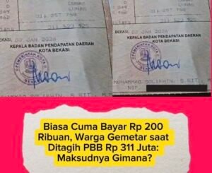 Tagihan PBB melonjak hingga Rp311 juta, ternyata akibat tunggakan lama, denda, dan pembaruan sistem pajak daerah(Istimewa)