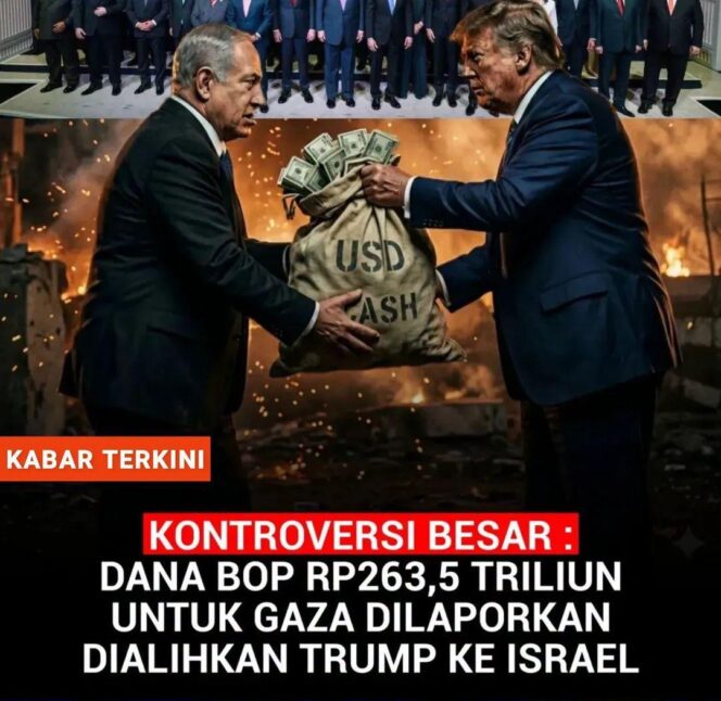 
					Dana Rp263 triliun untuk Gaza dilaporkan dialihkan ke Israel. Simak kronologi, sumber laporan, dan dampaknya bagi krisis kemanusiaan.(Istimewa)