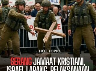 Israel membatasi akses ibadah Minggu Palma di Yerusalem, termasuk ke Gereja Makam Kudus. Pemimpin gereja memprotes kebijakan tersebut.(Istimewa)