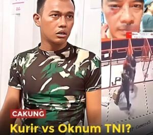 Viral kurir COD diduga dihajar oknum TNI di Cakung, Jakarta Timur. Insiden bermula saat paket tak diambil selama 20 menit hingga korban mengalami luka di wajah.(Istimewa)