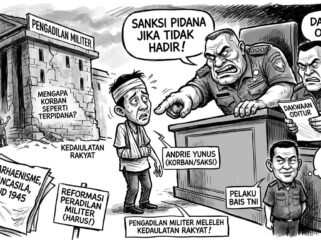 GMNI Jakarta kecam ancaman pidana terhadap Andrie Yunus dalam sidang di Mahkamah Militer. Soroti perlindungan korban dan desak reformasi peradilan militer.(Istimewa)