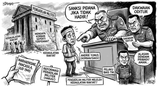 
					GMNI Jakarta kecam ancaman pidana terhadap Andrie Yunus dalam sidang di Mahkamah Militer. Soroti perlindungan korban dan desak reformasi peradilan militer.(Istimewa)