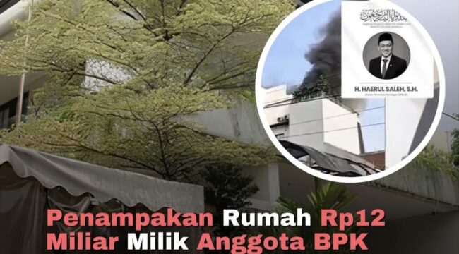Rumah mewah anggota BPK Haerul Saleh di Jagakarsa terbakar hingga menewaskan pemiliknya pada Jumat, 8 Mei 2026. Dugaan awal kebakaran berasal dari sisa tiner dan cairan kimia di ruang kerja.