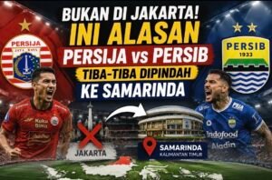 Laga Persija vs Persib dipastikan digelar di Samarinda, Kalimantan Timur, bukan di Jakarta. I.League ungkap alasan pemindahan venue demi keamanan dan jadwal kompetisi.
