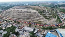 TPST Bantargebang di Bekasi menghasilkan 6,3 ton metana per jam, menjadikannya salah satu sumber emisi terbesar dunia menurut data satelit internasional.(istimewa)