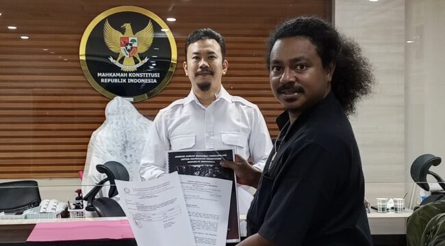 GMNI DKI Jakarta membawa amicus curiae ke MK dalam uji materi UU TNI. Mereka menilai perluasan peran TNI bisa membuka jalan kembalinya dwifungsi militer di ruang sipil.(Istimewa)