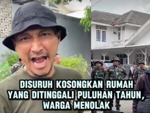 Penertiban rumah dinas TNI di Slipi ditunda setelah penolakan warga. Tanpa kompensasi dan relokasi, konflik hukum dan kemanusiaan kembali mencuat.(istimewa)