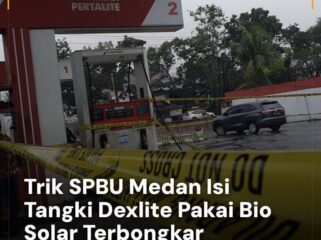 Satreskrim Polrestabes Medan mengungkap dugaan penyelewengan BBM di SPBU Jalan Gajah Mada. Bio Solar diduga dimasukkan ke tangki Dexlite selama sembilan bulan untuk meraup keuntungan.