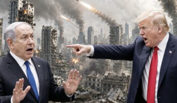 Trump memperingatkan Israel bisa menghadapi ancaman fatal jika Iran memiliki senjata nuklir. Pernyataan kontroversial itu muncul di tengah draf kesepakatan damai baru antara AS dan Iran.(istimewa)