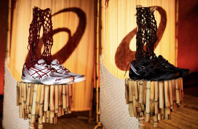 
					ASICS menggandeng Isa Boulder menghadirkan HYPERSYNC, sneaker low profile yang memadukan warisan olahraga, craftsmanship Bali, teknik artisan lokal, dan gaya hidup mindful dalam satu desain futuristik.(istimewa)