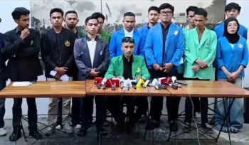 Polemik baru muncul dalam konferensi pers terkait Tiyo. Sejumlah pihak mempertanyakan legalitas dan mandat peserta yang mengatasnamakan BEM karena disebut tidak mewakili keputusan resmi organisasi.(istimewa)