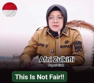 Bupati Siak Afni Zulkifli mengeluhkan daerahnya menyetor Rp1 triliun ke pemerintah pusat tetapi hanya mendapat pembangunan jalan nasional sepanjang 1 kilometer. Pernyataan itu memunculkan kembali perdebatan soal keadilan fiskal pusat dan daerah.(istimewa)