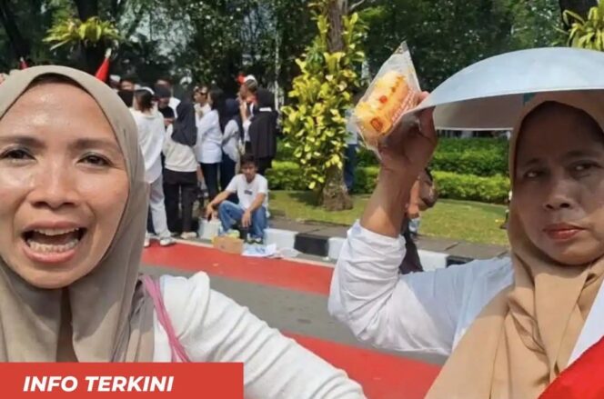 
					Aksi dukungan Program Makan Bergizi Gratis (MBG) digelar di Monas. Peserta mengaku menerima wajan, makanan ringan, dan uang transport Rp100 ribu serta merasakan manfaat program bagi anak mereka.