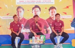Jakmania memadati Rumah Indofood di Jakarta Fair 2026 untuk bertemu Witan Sulaeman, Rayhan Hannan, dan Fabio Azka Irawan dalam acara Meet & Greet menyambut musim baru Persija.(istimewa)
