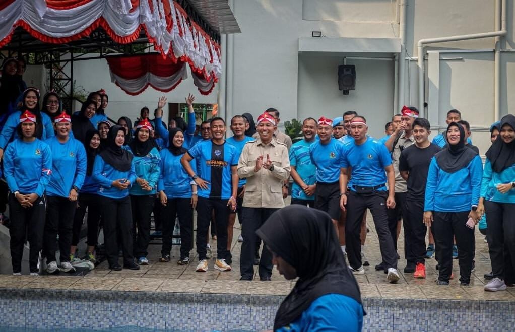 Lomba Semarak Kemerdekaan Warnai Mako Paspampres, Prajurit Adu Ketangkasan dan Kekompakan. (Foto: Paspampres)