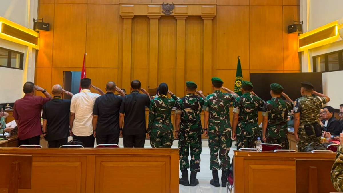 Proses sidang lanjutan 10 saksi di Pengadilan Militer Tinggi II Jakarta