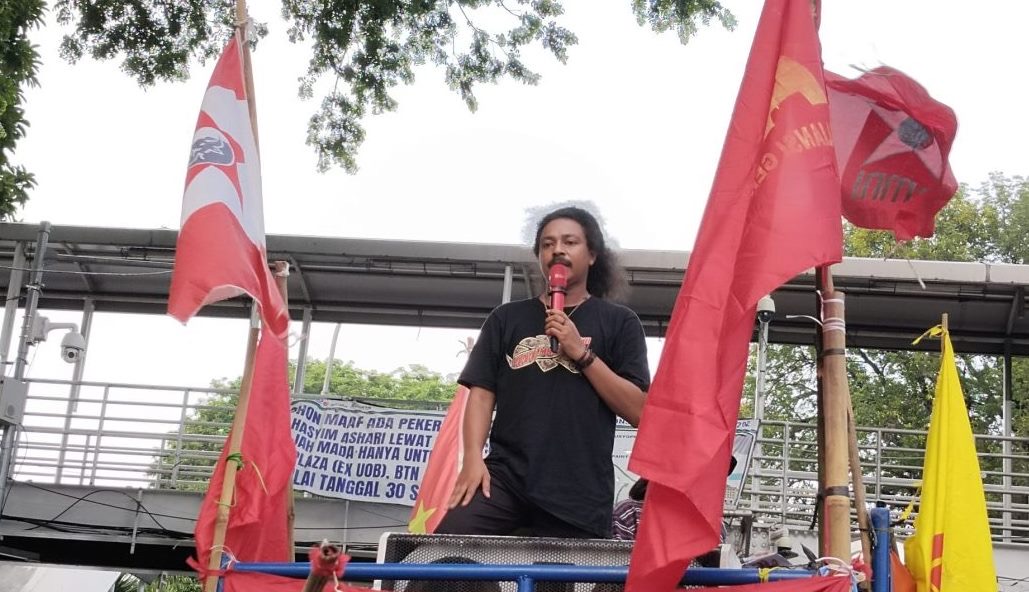 DPD GMNI DKI Jakarta dan Institut Marhaenisme 27 menolak keterlibatan militer dalam KDMP dan menyoroti ekspansi Komando Teritorial.(istimewa)