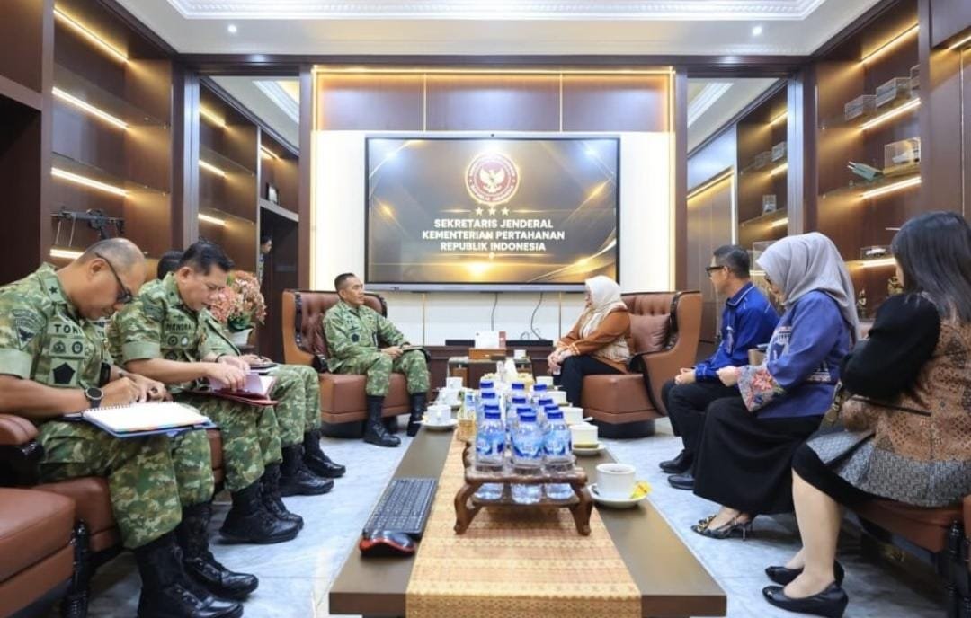 Sekjen Kemhan Terima Audiensi Bank BTN, Bahas Fasilitas Perumahan Prajurit dan ASN. (Foto: Kemhan)