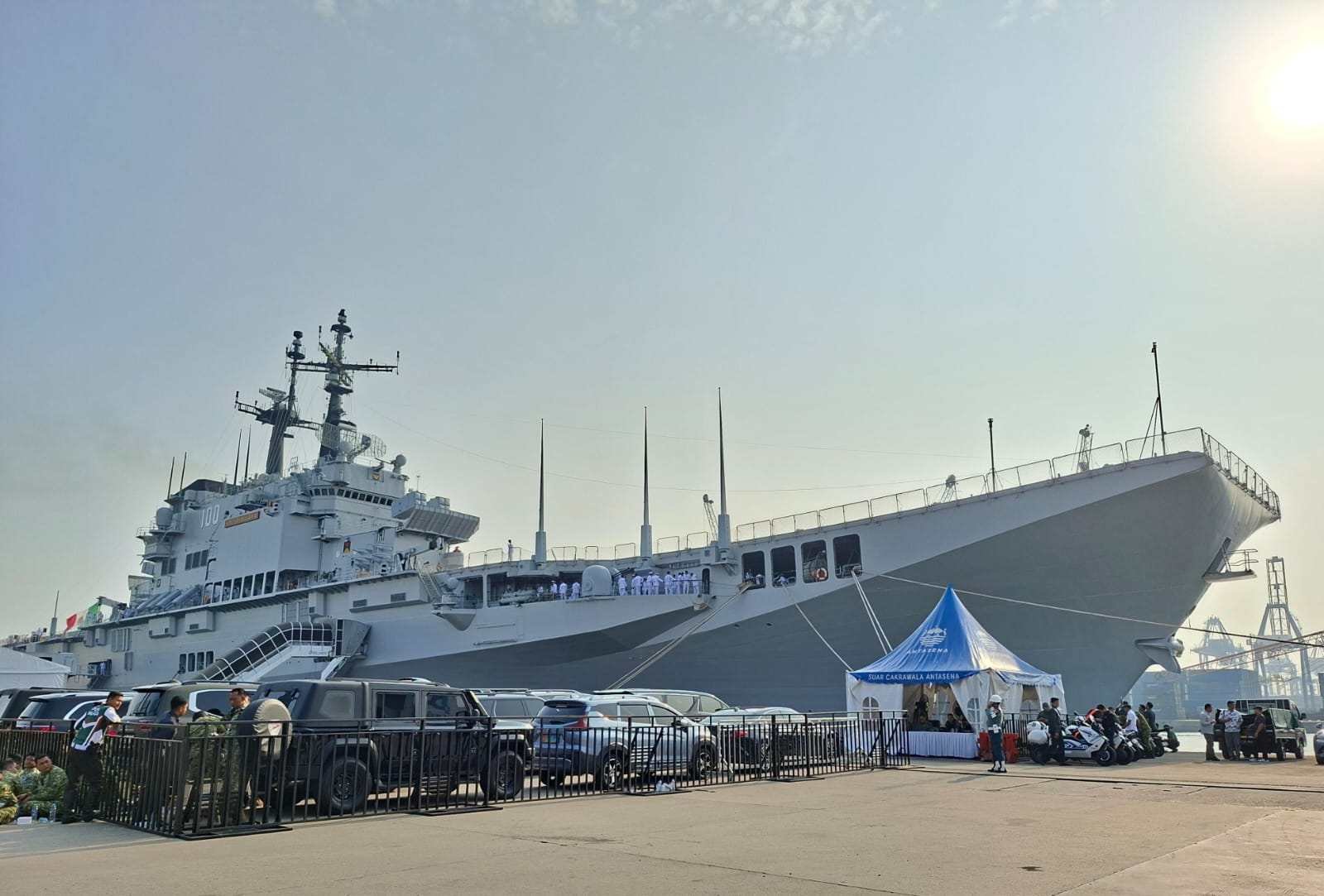 KRI Sriwijaya-100 Resmi Dikukuhkan, Kapal Induk Pertama TNI AL Siap Perkuat Operasi Laut