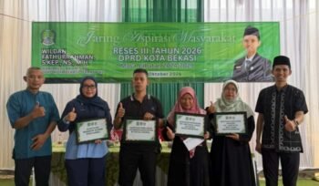 Bantu Posyandu Hingga Lapangan Badminton, Wildan Sentuh Warga Bantargebang